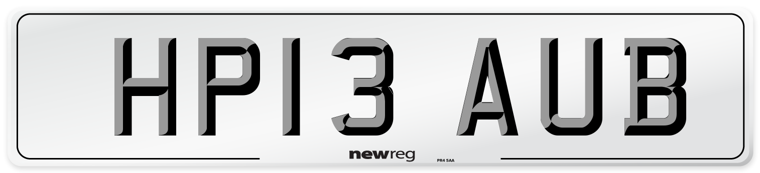 HP13 AUB Number Plate from New Reg